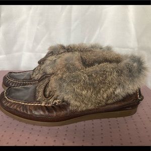 Frye fur booties